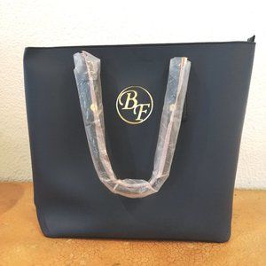 Ladies Tote Bag Imported PU Leather with Long Adjustable Straps Blue Color NEW